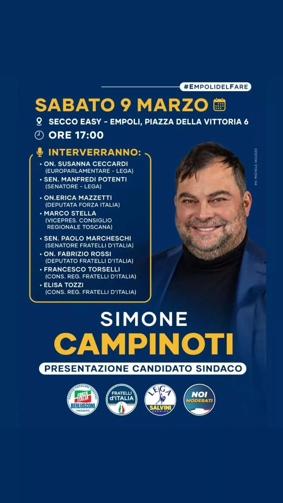 Simone Camponoti candiatura